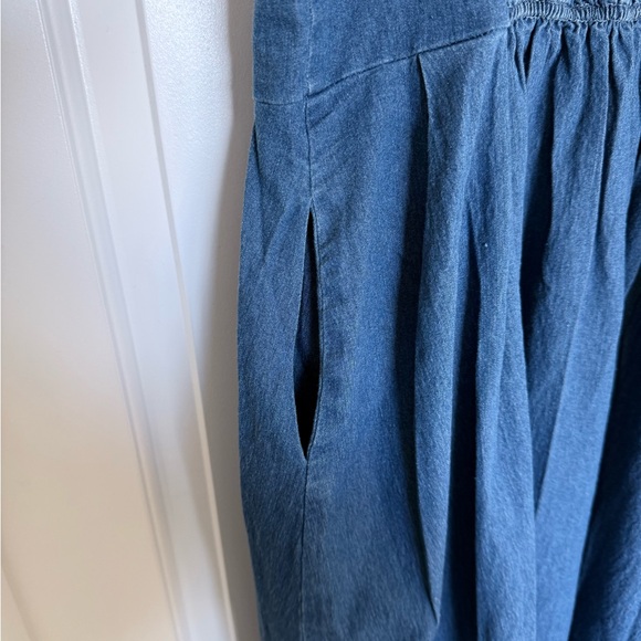 Romantic Denim Country Cowgirl Cottagecore Boho Strappy Dress size 10 - Picture 5 of 9